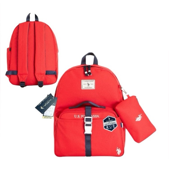 U.S. Polo Assn. Backpack, Lunch Tote and Pouch - Picture 9 of 9